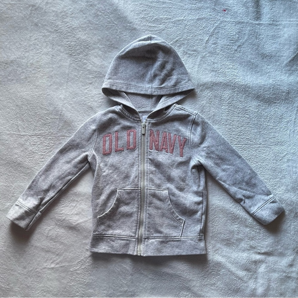 Old Navy Light Gray Kids Hoodie